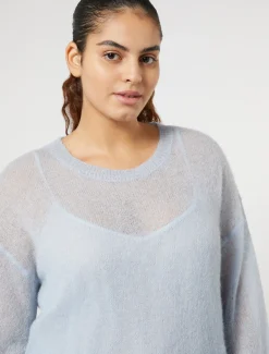 Maglia in alpaca e mohair