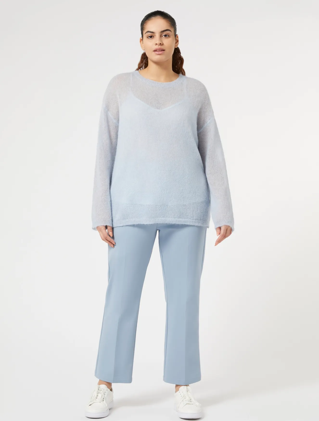 Maglia in alpaca e mohair