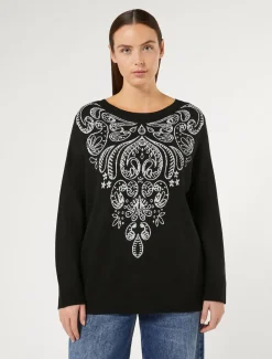 Maglia in lana e viscosa