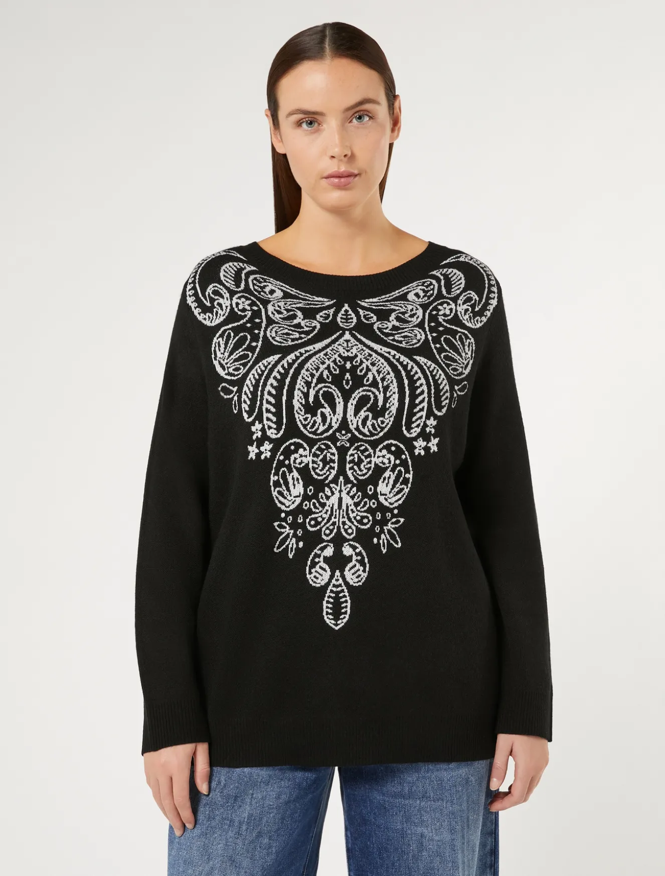 Maglia in lana e viscosa