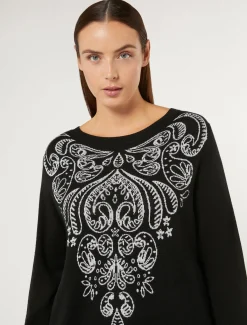 Maglia in lana e viscosa