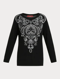 Maglia in lana e viscosa