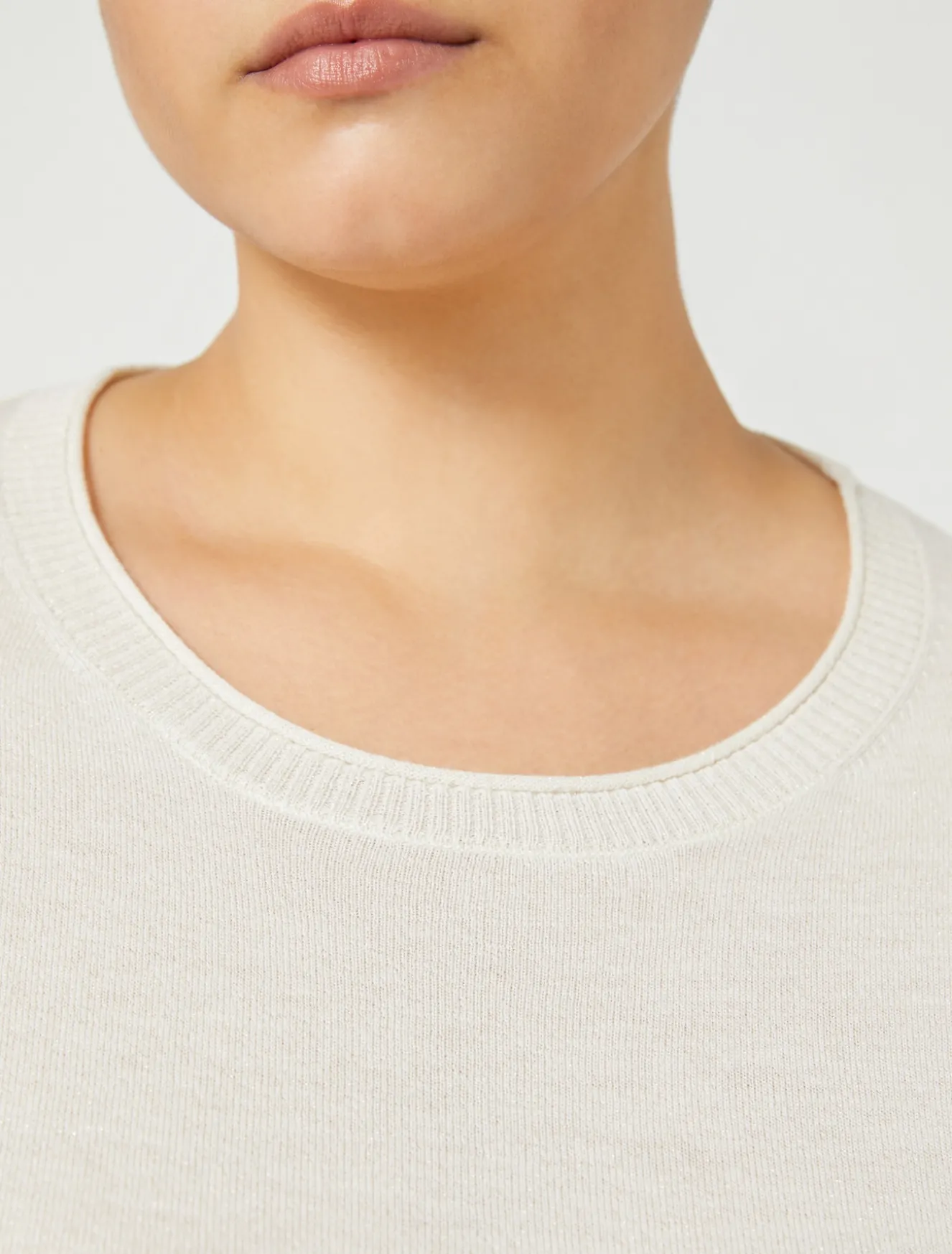 Maglia in lana metallizzata