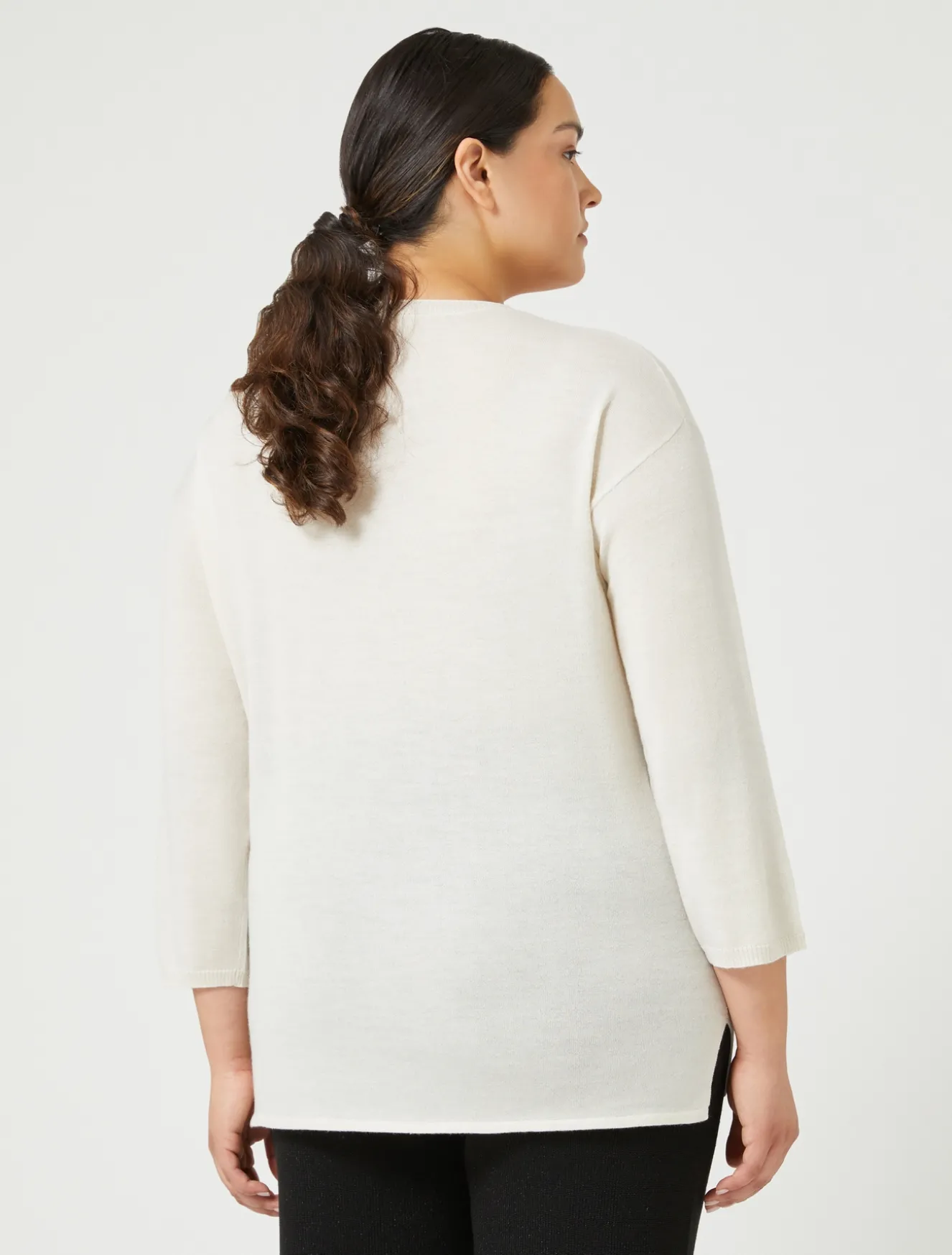 Maglia in lana metallizzata