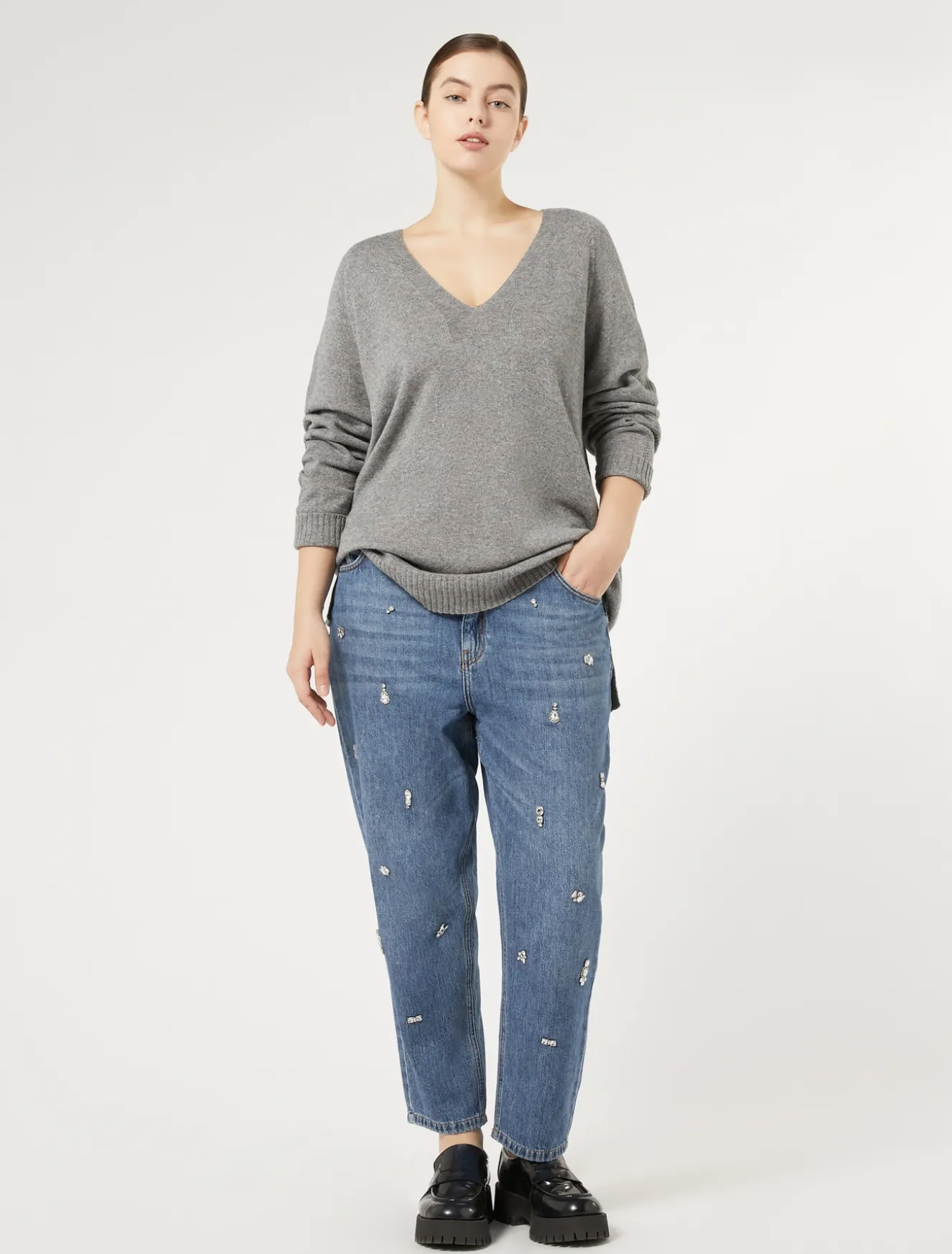 Maglia in misto cachemire