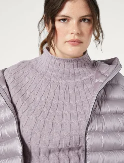 Maglia in misto cachemire a trecce