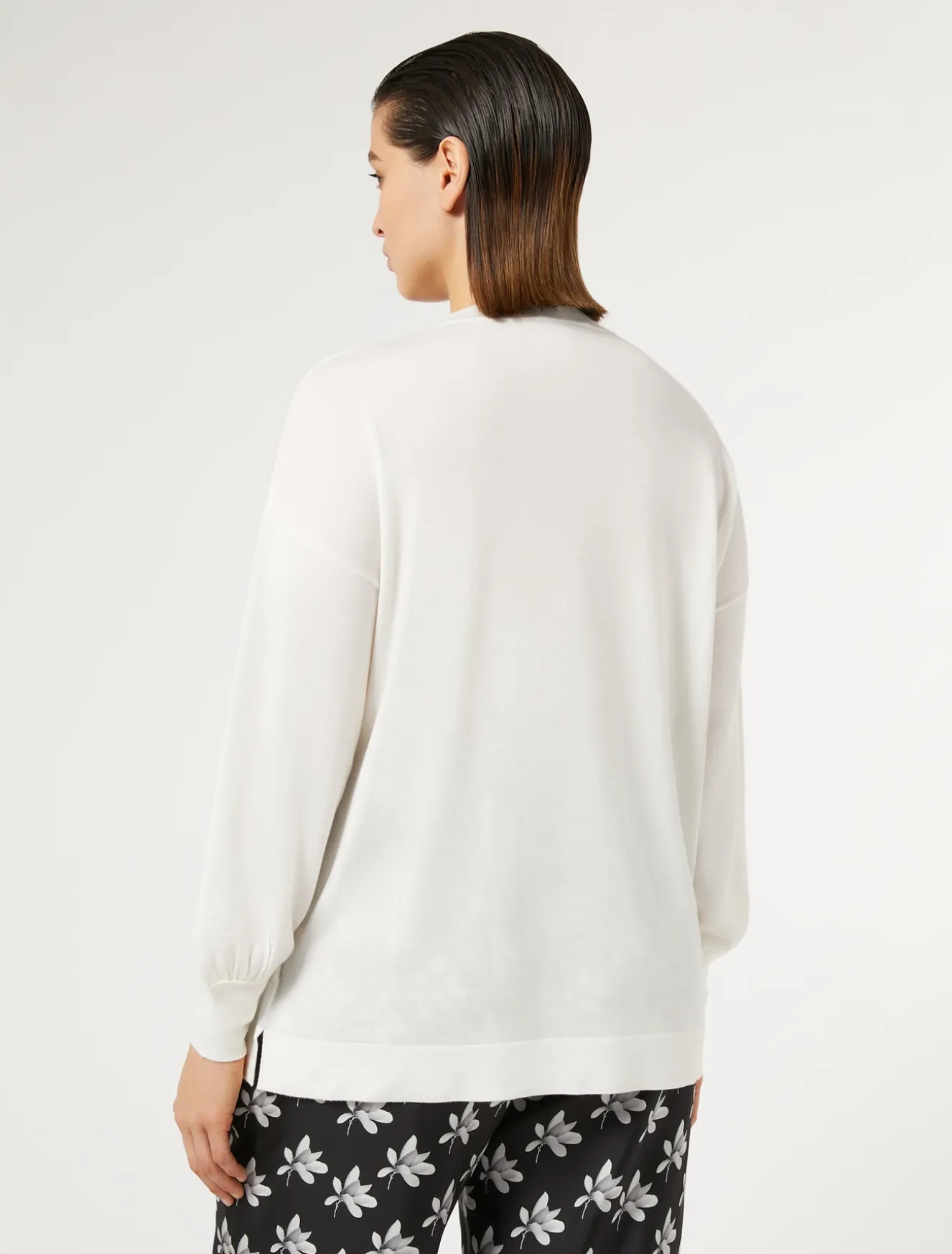 Maglia in misto lana e seta