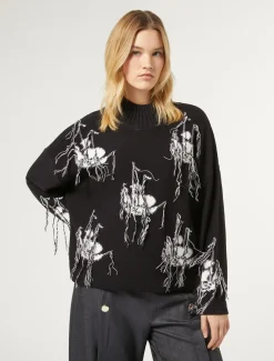 Maglia in misto lana jacquard