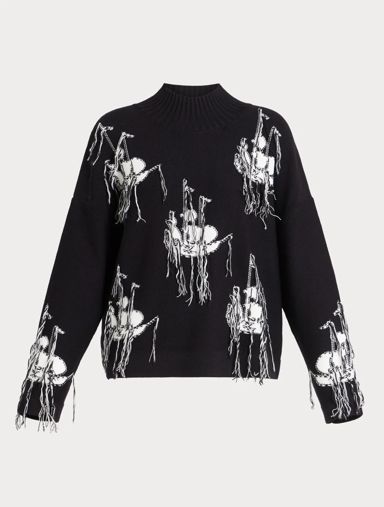 Maglia in misto lana jacquard