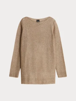 Maglia in mohair e paillettes