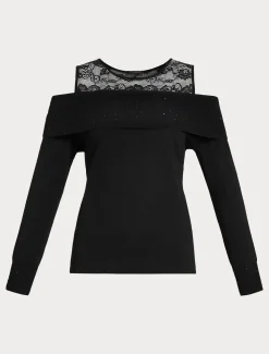 Maglia in viscosa con ricamo