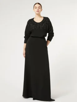 Maglia in viscosa con ricamo