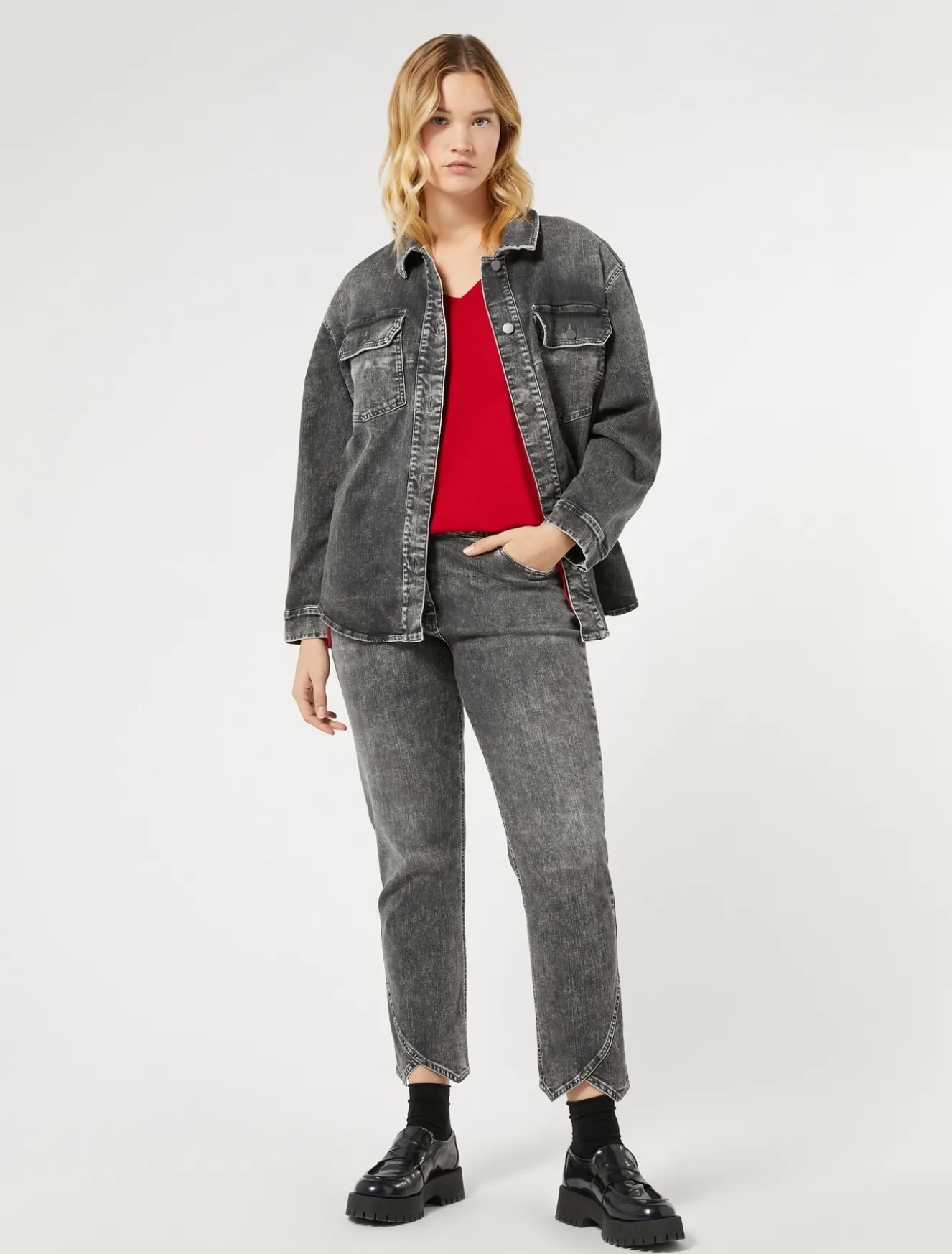 Maglia in viscosa stretch crêpe