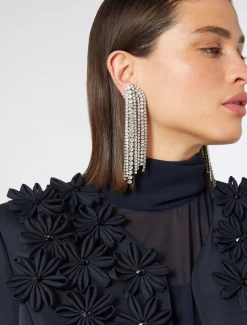 Orecchini chandelier con strass