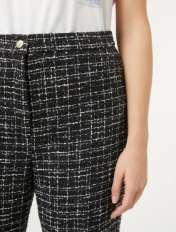 Pantaloni effetto bouclé