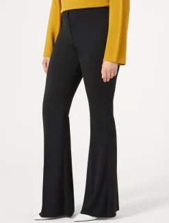 Pantaloni flare in cady