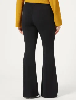 Pantaloni flare in cady