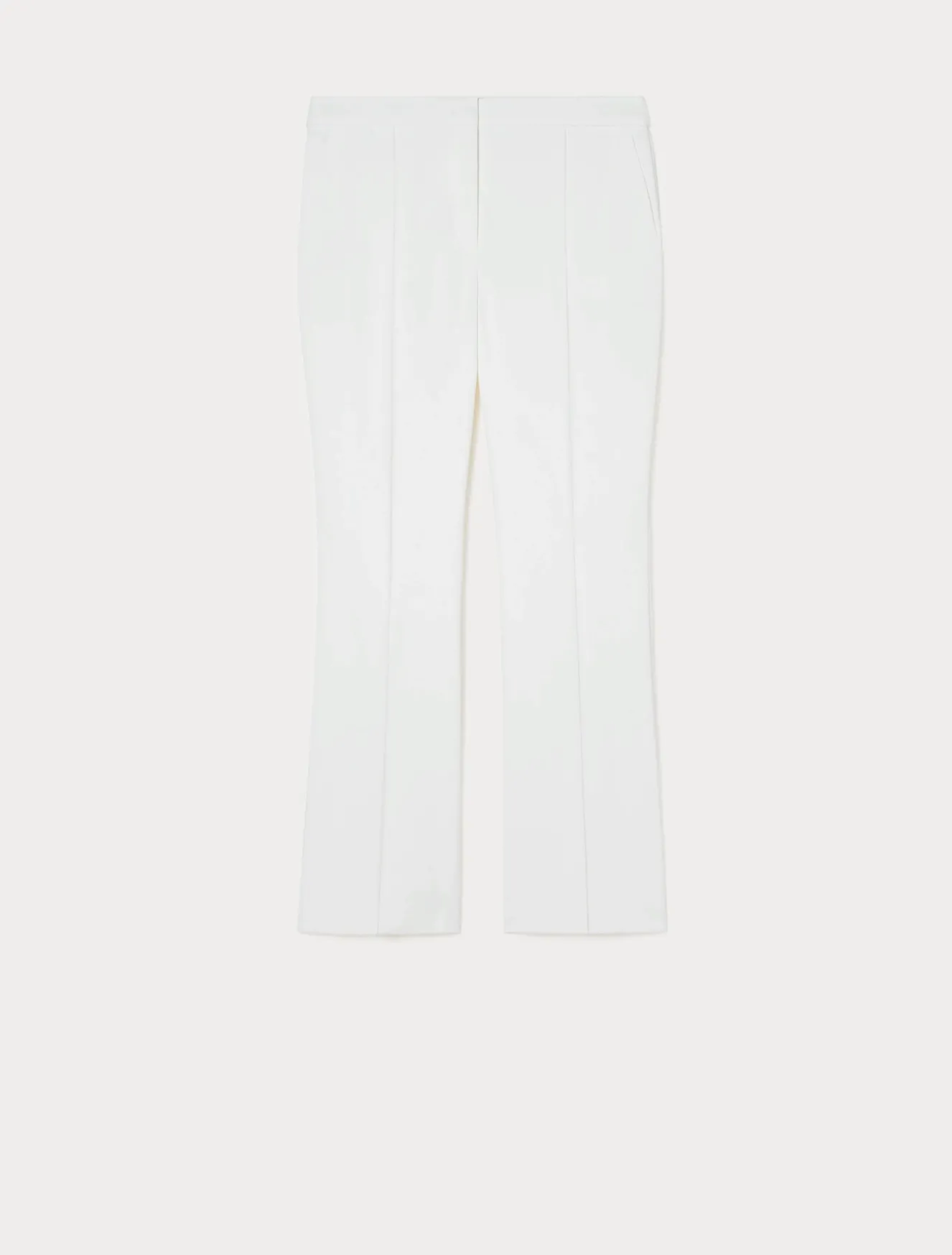 Pantaloni flare in cotone stretch