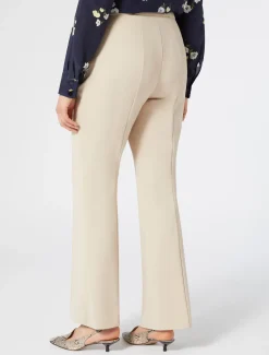 Pantaloni flare in cotone stretch