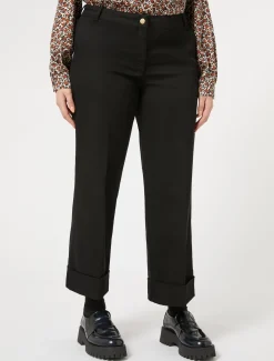 Pantaloni in bull di cotone stretch