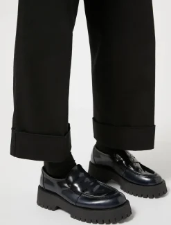 Pantaloni in bull di cotone stretch