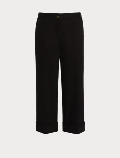 Pantaloni in bull di cotone stretch