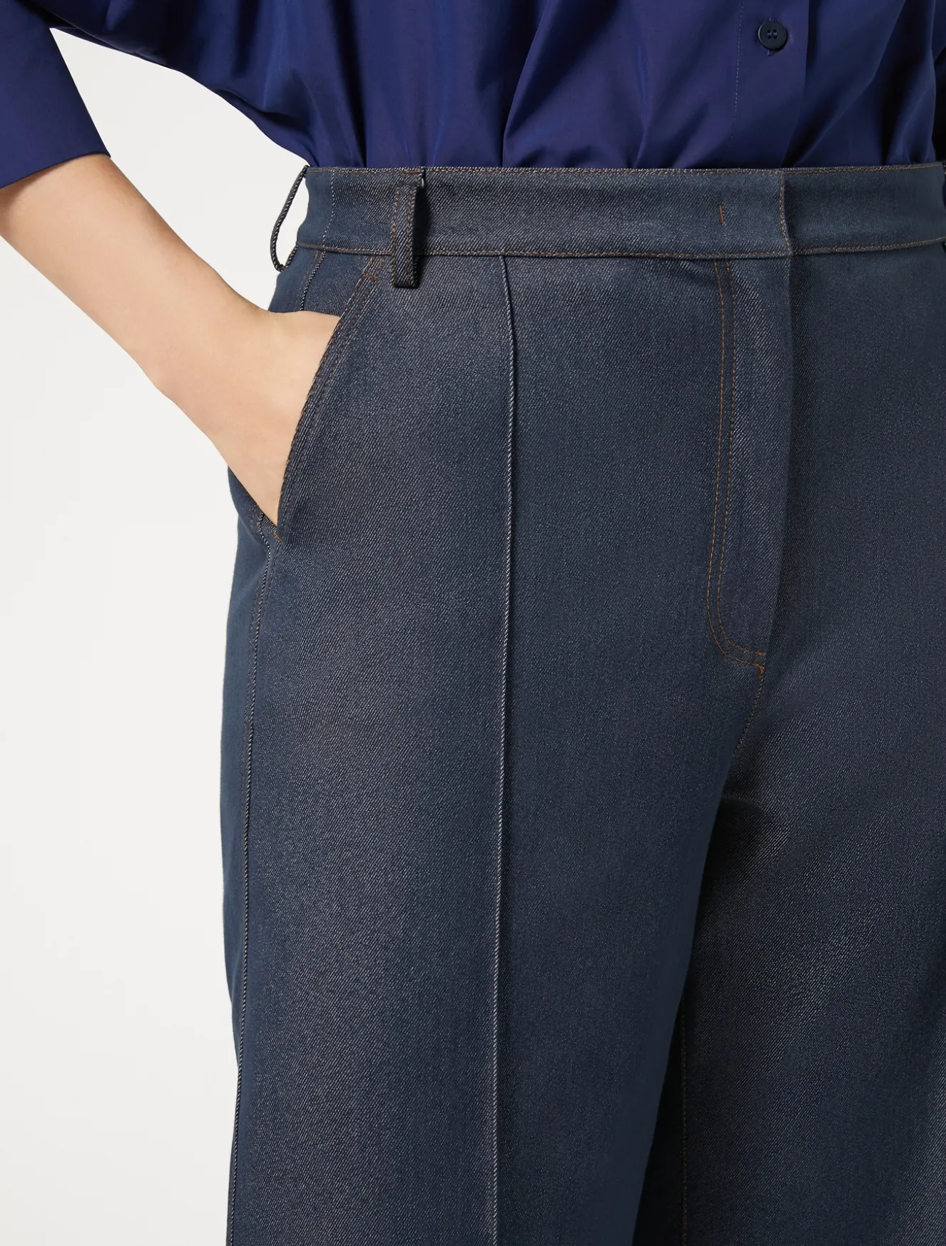 Pantaloni in bull di cotone