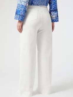 Pantaloni in bull di cotone