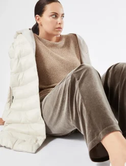 Pantaloni in ciniglia stretch