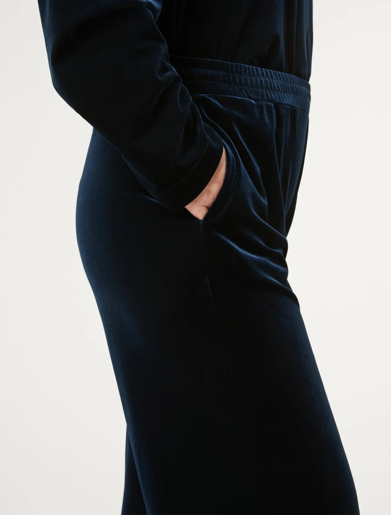 Pantaloni in ciniglia stretch