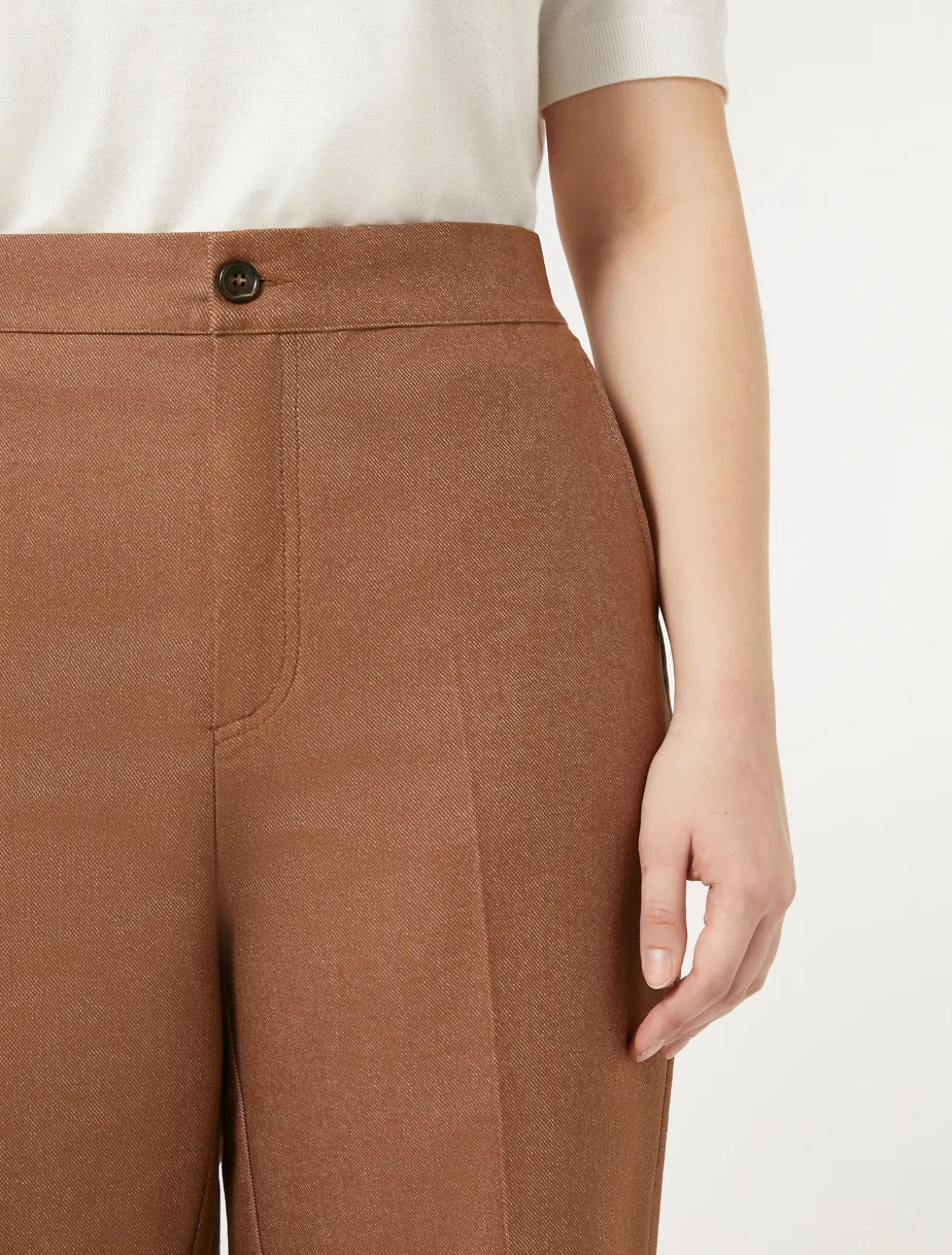 Pantaloni in cotone effetto denim