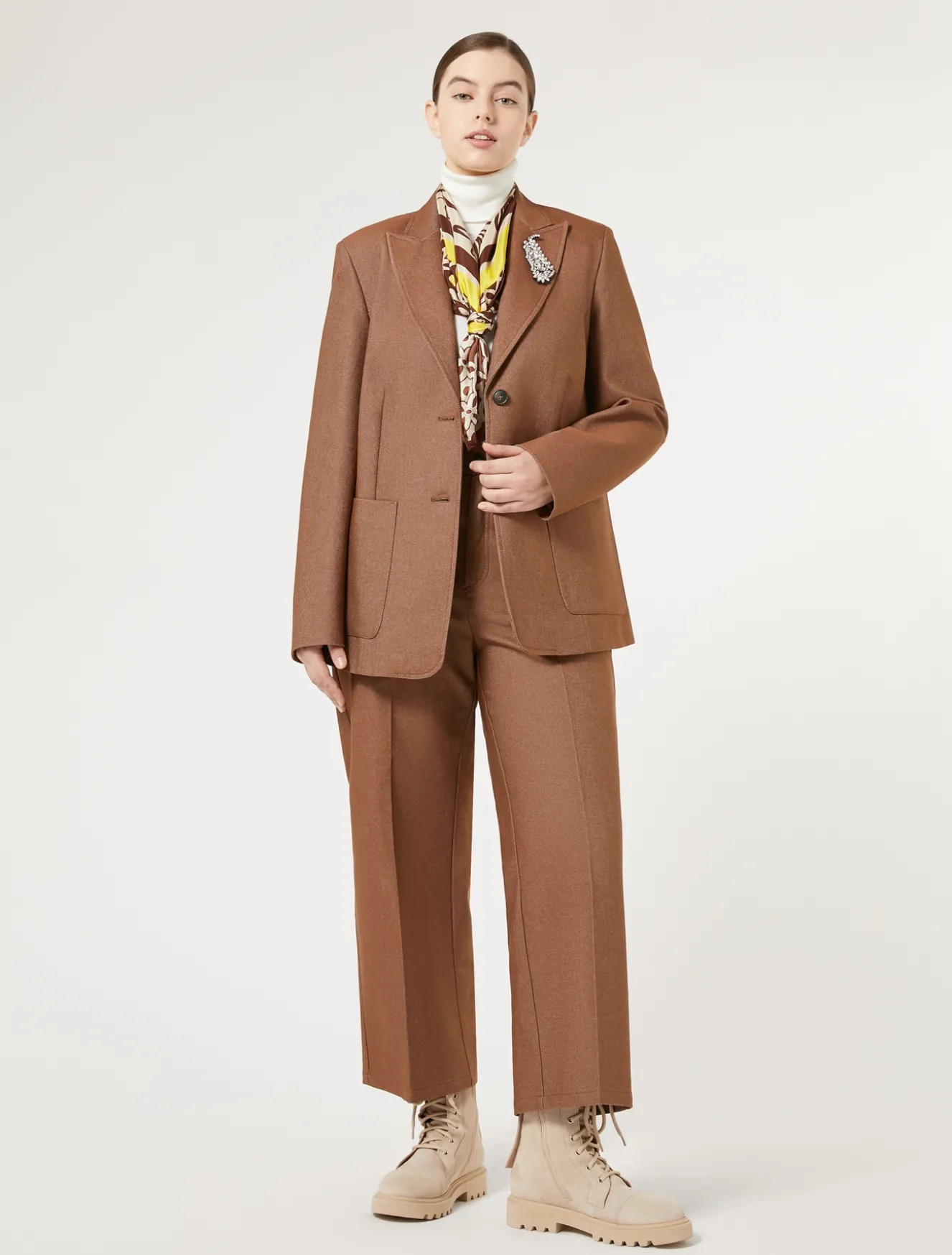 Pantaloni in cotone effetto denim