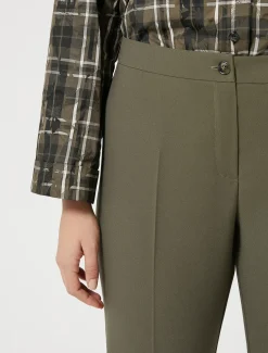 Pantaloni in crêpe di envers satin