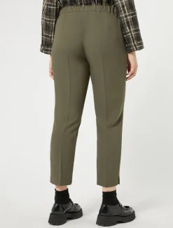 Pantaloni in crêpe di envers satin