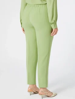 Pantaloni in crêpe envers satin