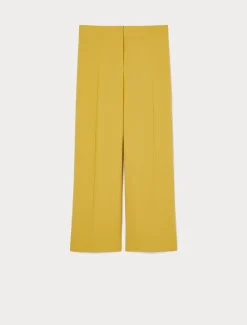 Pantaloni in crêpe envers satin