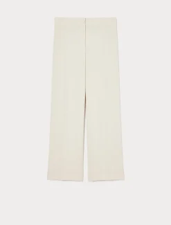 Pantaloni in crêpe envers satin