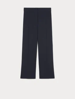 Pantaloni in crêpe envers satin