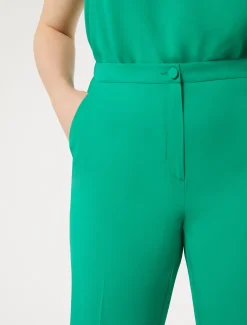 Pantaloni in crêpe envers satin