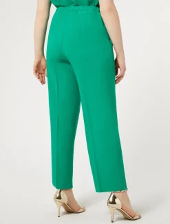 Pantaloni in crêpe envers satin
