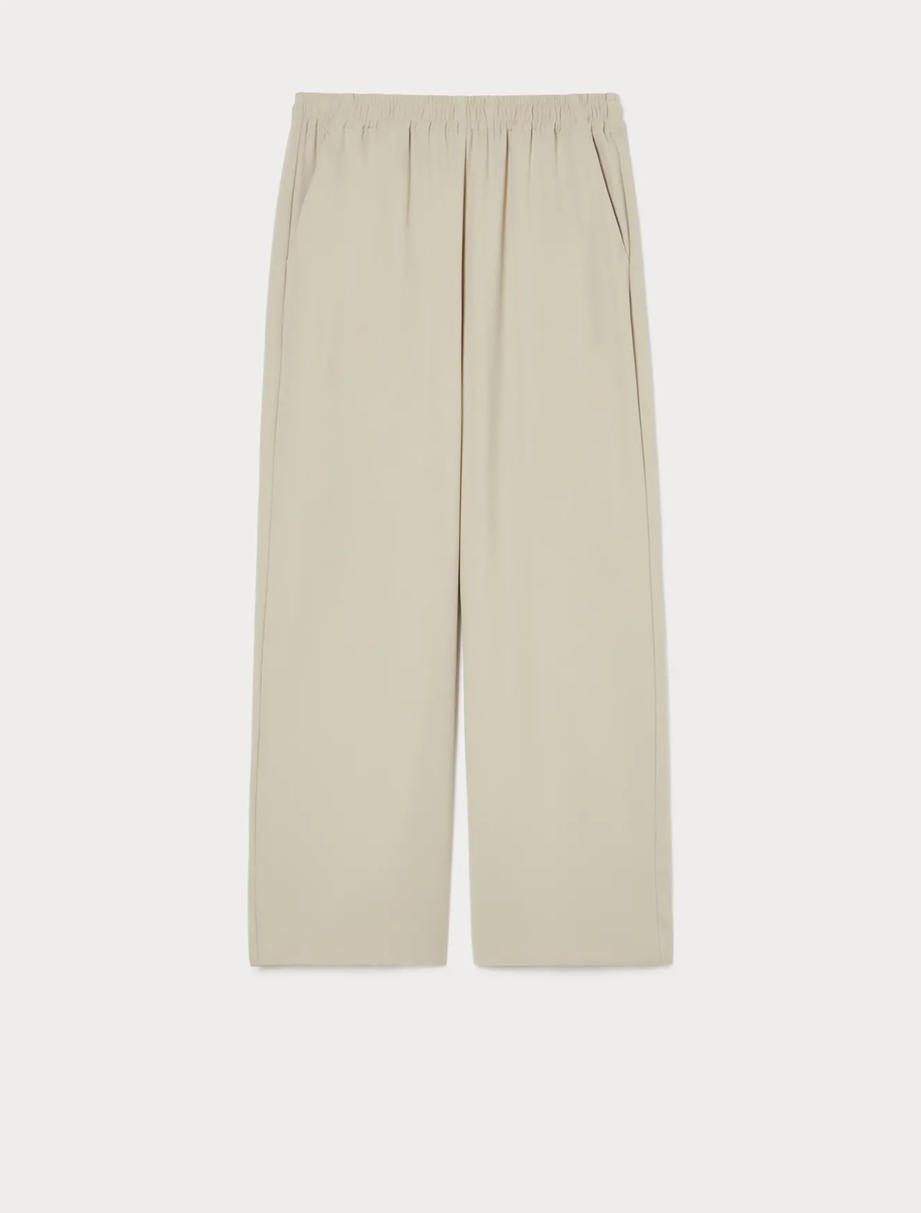 Pantaloni in crêpe envers satin