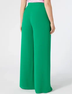 Pantaloni in crêpe georgette