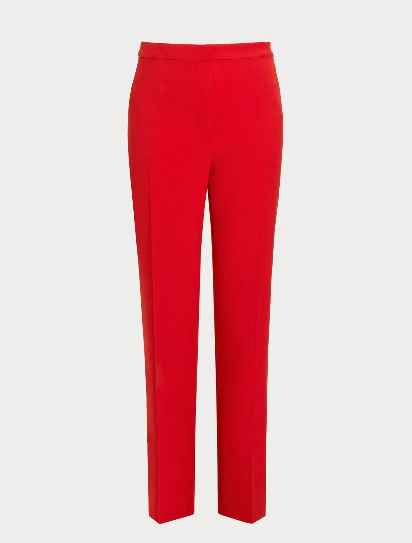 Pantaloni in crêpe satin di lana