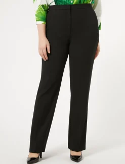 Pantaloni in crêpe satin di lana