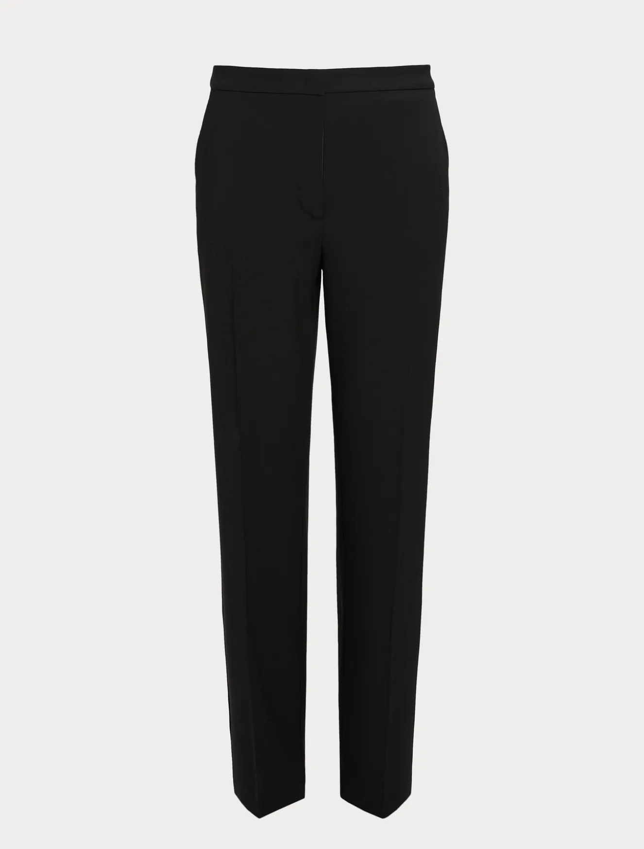 Pantaloni in crêpe satin di lana