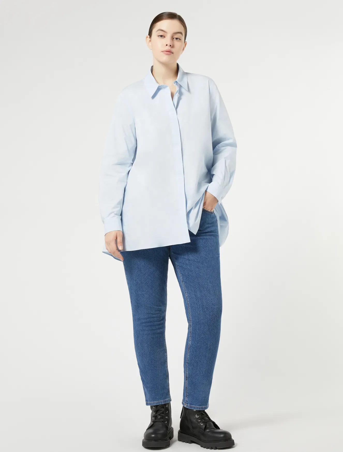 Pantaloni in denim di cotone