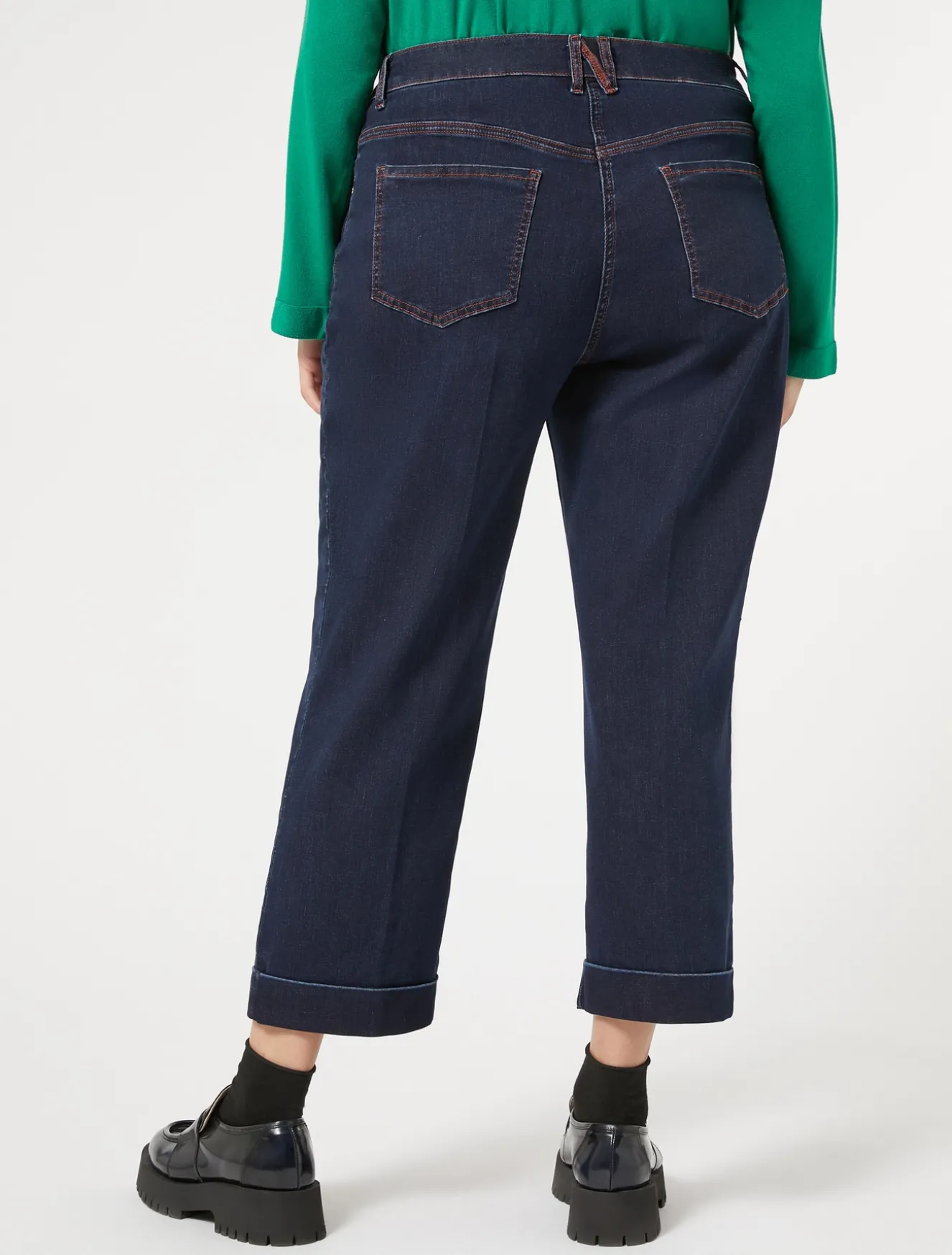 Pantaloni in denim di cotone stretch