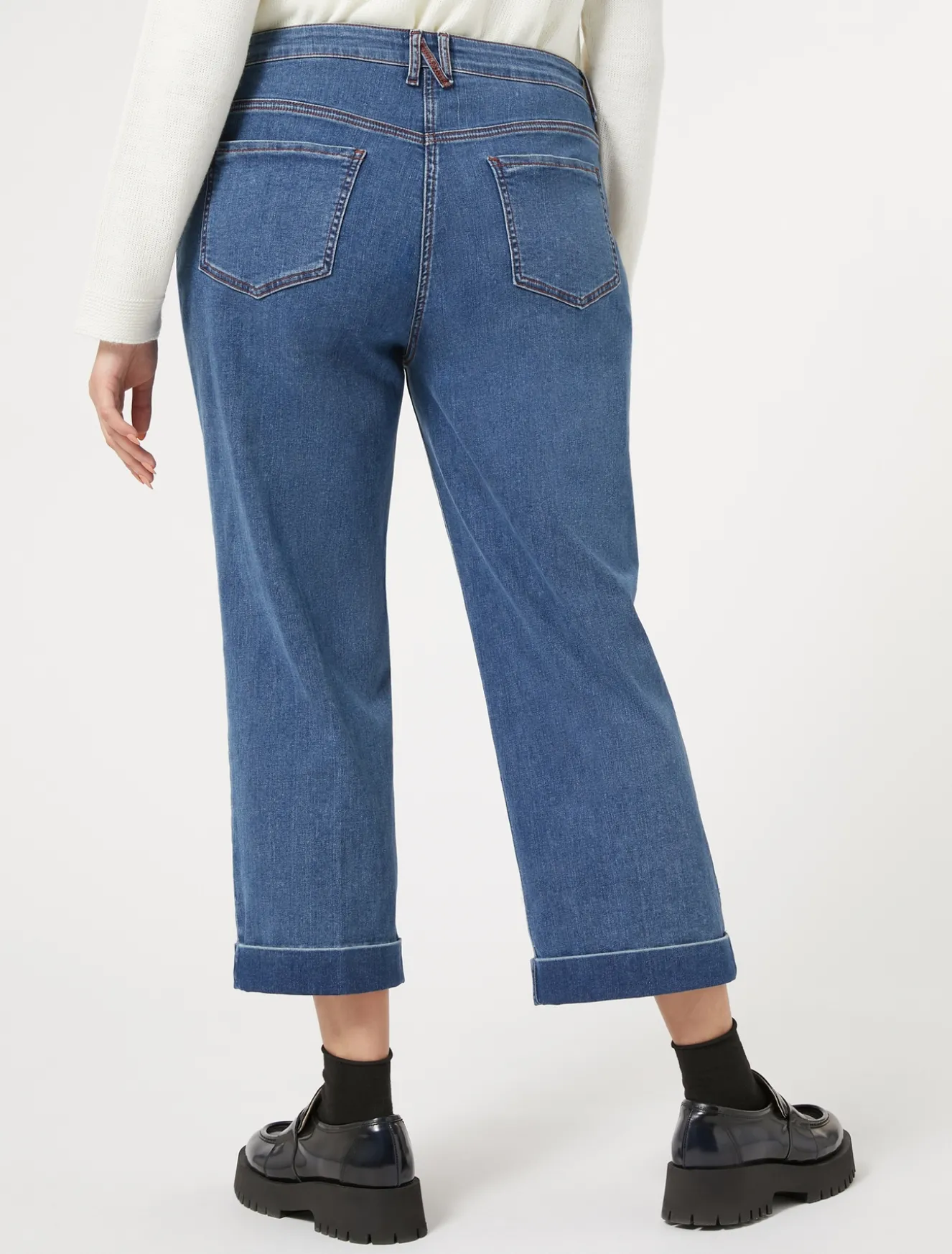 Pantaloni in denim di cotone stretch