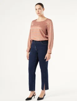Pantaloni in denim di cotone stretch