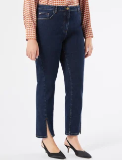 Pantaloni in denim di cotone stretch